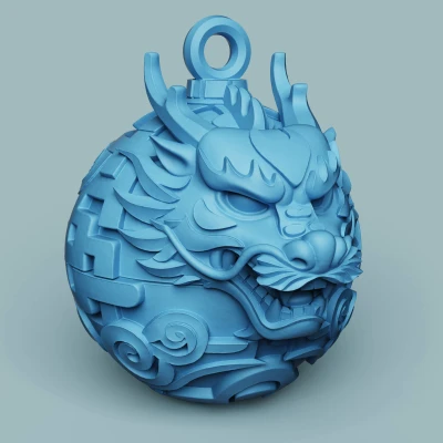 Quả Châu Đầu Rồng | Trang Trí Năm Con Rồng