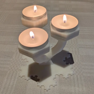 Chân Nến Bông Tuyết Koch