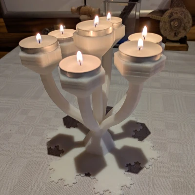 Chân Nến Bông Tuyết Koch