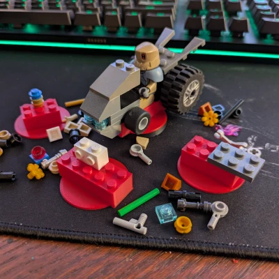 Đế Xe Đụng Xe Dập Tắt Tương Thích Lego