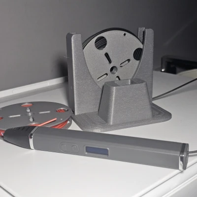 Kẹp Bút In 3D Có Giá Đỡ Cuộn Dây Filament