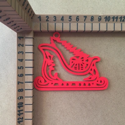 Mô hình Xe Trượt Tuyết Giáng Sinh