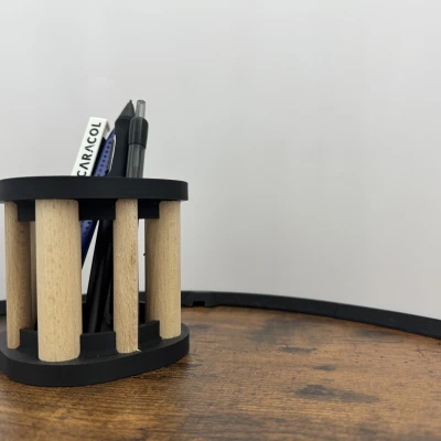 Chỗ Cắm Bút Hiện Đại – Lai Gỗ & In 3D