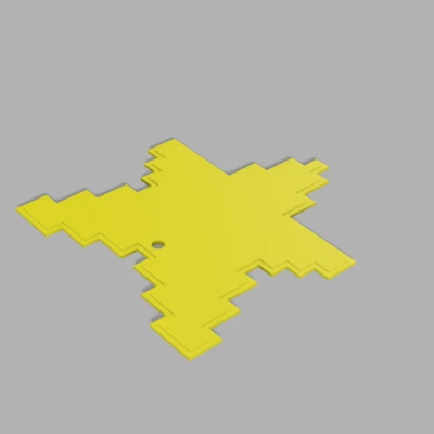 Móc Ngôi Sao Siêu Cấp Mario Trang Trí Cây Thông Noel