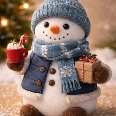 Người Tuyết Dễ Thương Đón Lễ