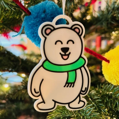 Gấu Bắc Cực Quàng Khăn