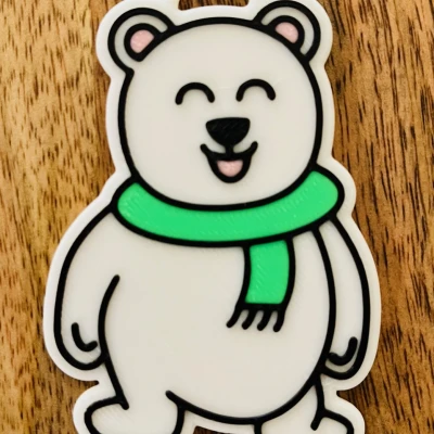 Gấu Bắc Cực Quàng Khăn