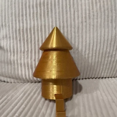 Chân Treo Vớ Hình Cây Thông Noel Đơn Giản