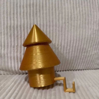 Chân Treo Vớ Hình Cây Thông Noel Đơn Giản