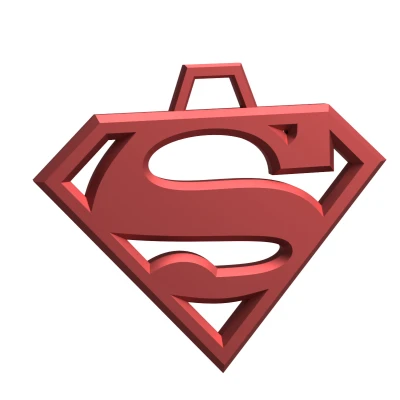 Mặt Dây Chuyền Logo Superman In 3D – File STL