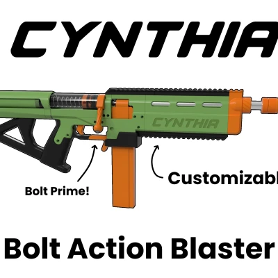 Cynthia - Bolt Action Blaster (Nerf Tự Chế)