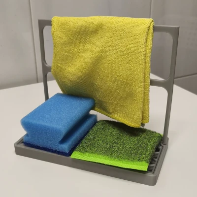 Khay Tổ Chức Bồn Rửa Chén Có Lưới Thoát Tổ Ong & Kệ Treo Khăn