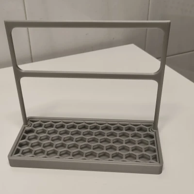 Khay Tổ Chức Bồn Rửa Chén Có Lưới Thoát Tổ Ong & Kệ Treo Khăn