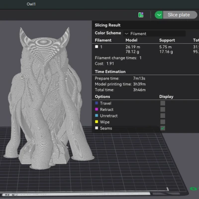 Tượng Cú Giám Hộ Bí Thuật - Mô hình in 3D
