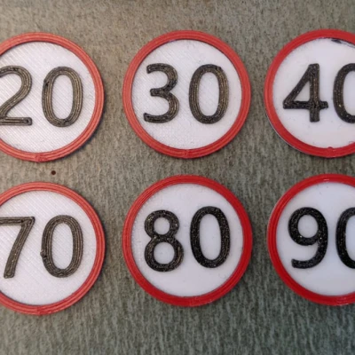 Móc khóa giỏ hàng kiêm biển báo tốc độ