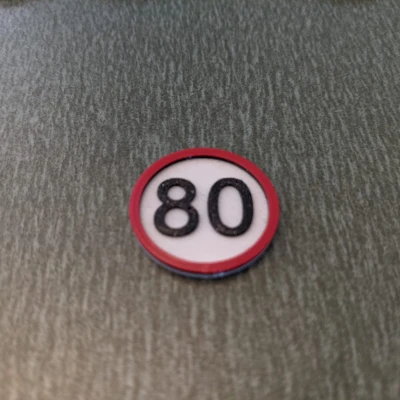 Móc khóa giỏ hàng kiêm biển báo tốc độ