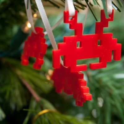 Đồ Trang Trí Space Invader 8bit Theo Thông Số