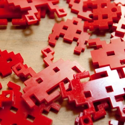 Đồ Trang Trí Space Invader 8bit Theo Thông Số