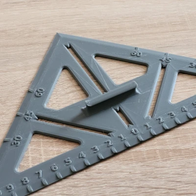 Thước Kê Góc Vuông Cho Bảng Trắng (24cm / 30cm)