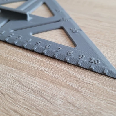 Thước Kê Góc Vuông Cho Bảng Trắng (24cm / 30cm)