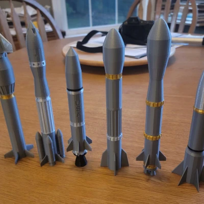 Tên lửa đồ chơi mô-đun v2 - Ghép nối tùy thích!