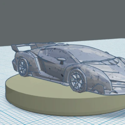 Mô hình Lamborgini Veneno cho Game Crash Derby