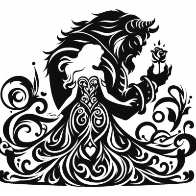 Tranh Treo Tường Người Đẹp và Quái Vật