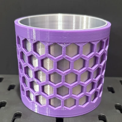 Hộp Đựng Bút Hình Học - Thiết Kế Hai Màu