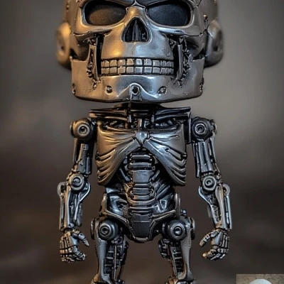 Chibi Terminator - Tượng 3D Siêu Ngầu