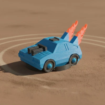 The Nitro Bruiser: Xe Đua Hủy Diệt - In không cần hỗ trợ - Có thể in đa sắc