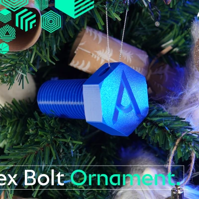 Phụ Kiện Trang Trí Cây Thông Noel Hình Bu-lông Lục Giác Accu