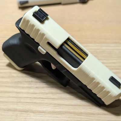 Móc Khóa Glock Fidget – Đồ Chơi Hành Động Trượt Mini In 3D