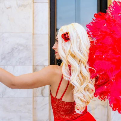 Quạt Biểu Diễn Xếp Gấp - In 3D Module với Lông Vũ TPU