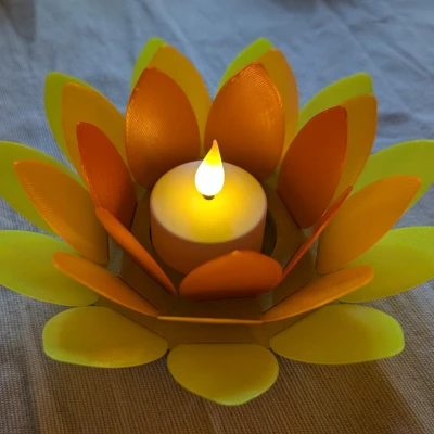 Mô hình Hoa Nến Tealight - Tealight Flower