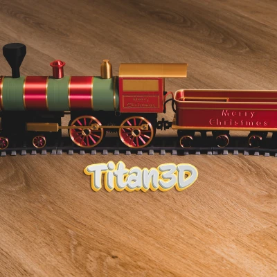 Xe Lửa Giáng Sinh - Mô hình 3D