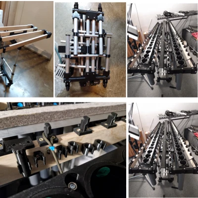 Khung Vibraphone và Ống Cộng Hưởng Có Trục Lá Rung Cho Tấm Âm Musser M55