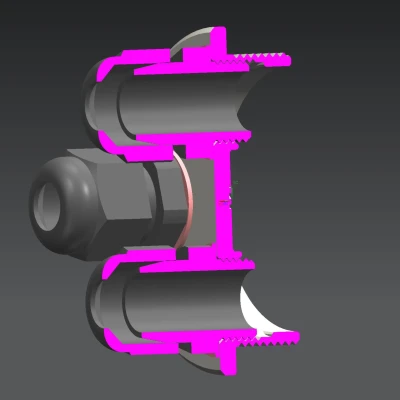 Bộ chuyển đổi bịt đầu PG42 sang 4 đầu nối cáp PG9