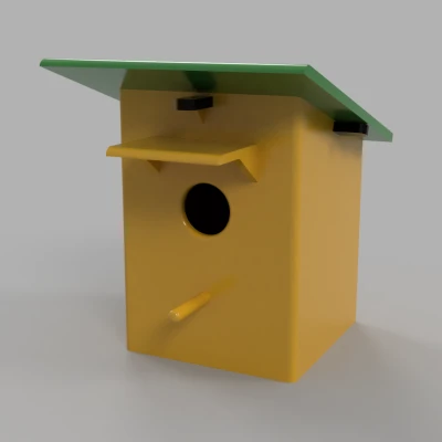 Nhà Chim – Nhà Chim In 3D Có Mái Mở