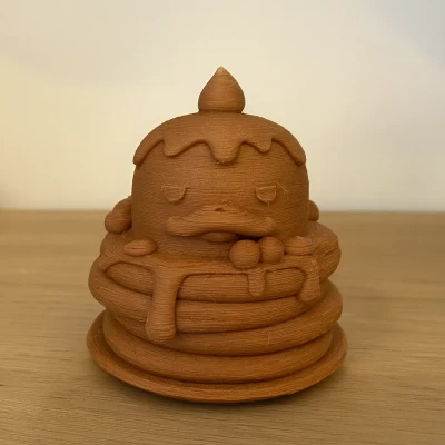 Mô Hình Vịt Bánh Kếp Siêu Dễ Thương