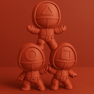 Bộ Ba Squid Game Dễ Thương