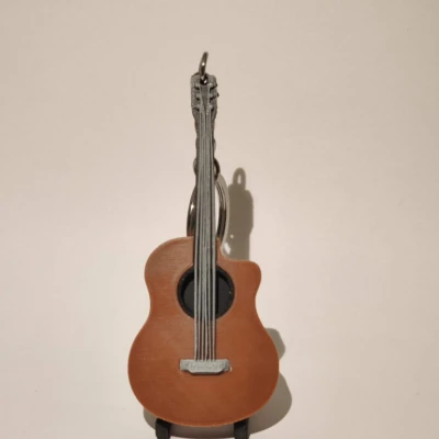 Móc Khóa Mini Guitar (Không Dùng AMS)