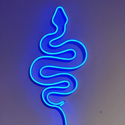 Tranh Rắn Treo Tường LED