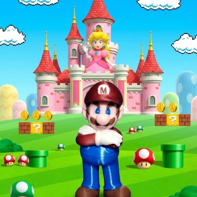 Tượng Siêu Mario Nhiều Màu Độc Đáo