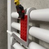 Móc Tắt Nóng Lạnh Phòng Tắm Kiểu LEGO | Treo Khăn Cho Ống Ø23/24 mm | In Hai Màu - Thumbnail 1