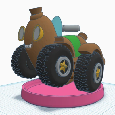 Xe Xúc Xích 4 Bánh Crash Derby Huyền Thoại