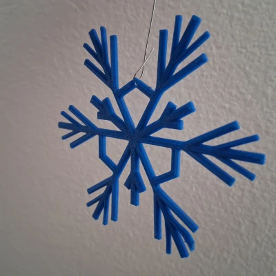 Móc Trang Trí Tuyết Hoa Cơ Bản In 3D