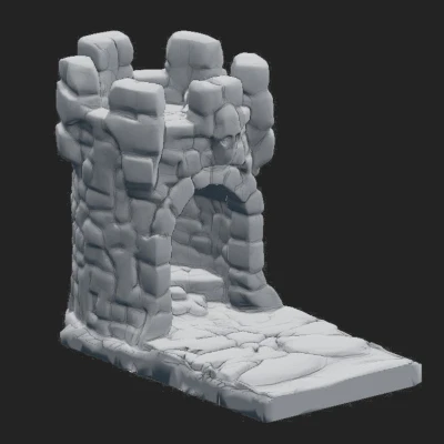 Tháp chiến trường địa hình wargame không cần support in nhanh