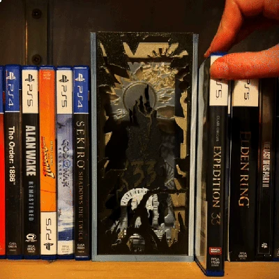 Expedition 33 Monolith Phát Sáng Book Nook