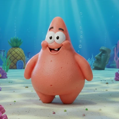 Mô hình 3D POTRICK STAR - Nhân vật Star Bự