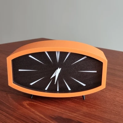 Đồng hồ để bàn/kệ kiểu Mid-century